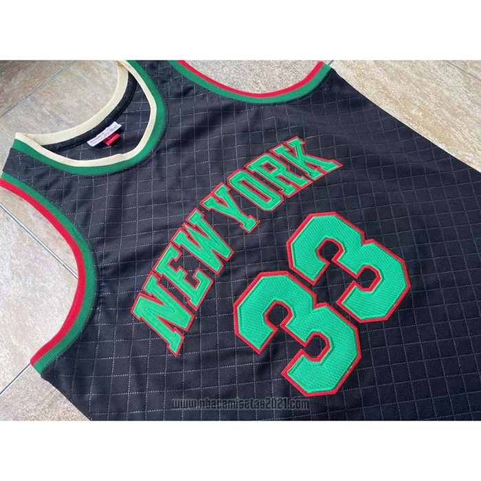Camiseta New York Knicks Patrick Ewing #33 Mitchell & Ness 1991-92 Negro